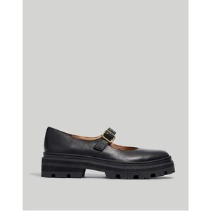 Madewell The Freya Mary Jane Women US 9 Black Leather Platform